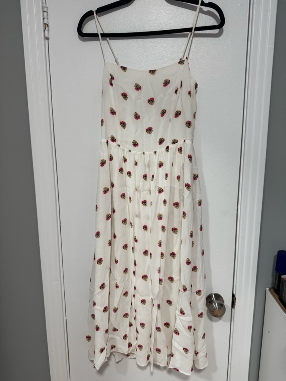 Aritzia babaton Noel Strap Floral Midi Dress in size 4 - Picture 2 of 5